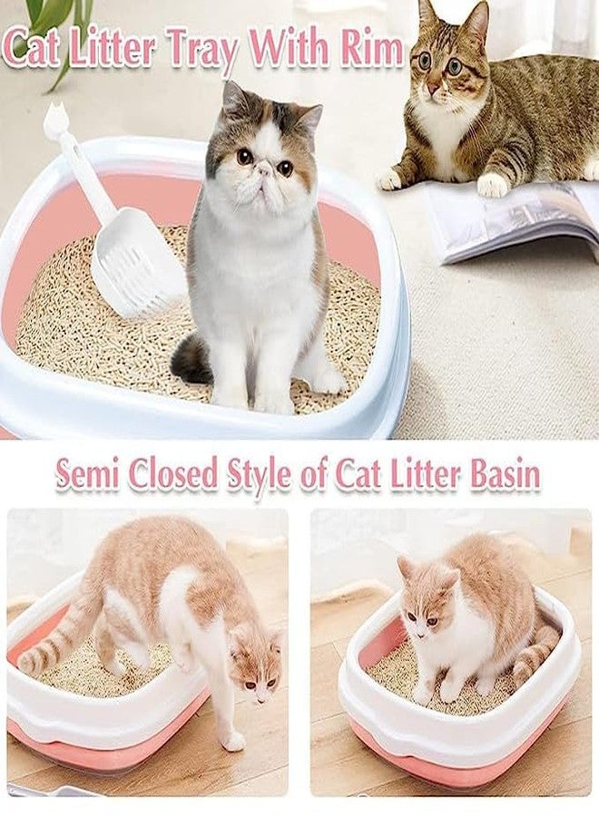 BohoBark Cat Litter Tray with Free Scooper Suitable for All Cat Breeds & Kittens (Colour May Vary) - Image 4